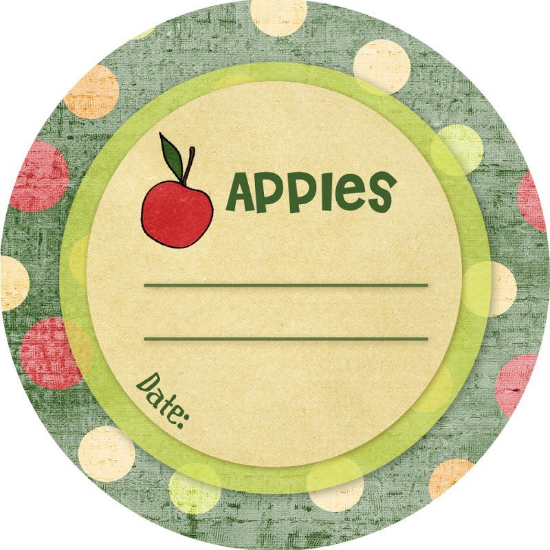 Canning Lid Labels – Free Download