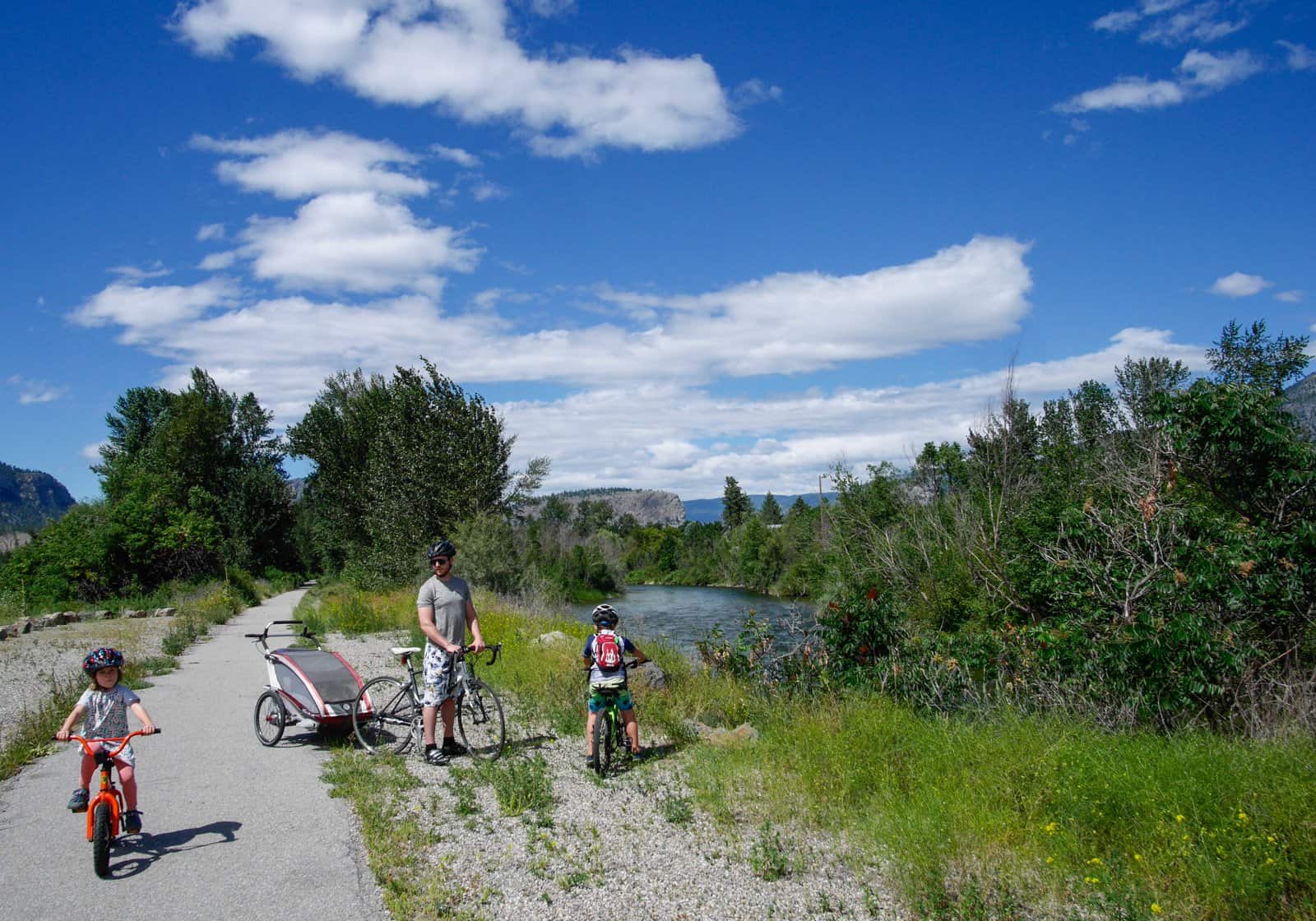 Biking Part of the International Hike and Bike Trail