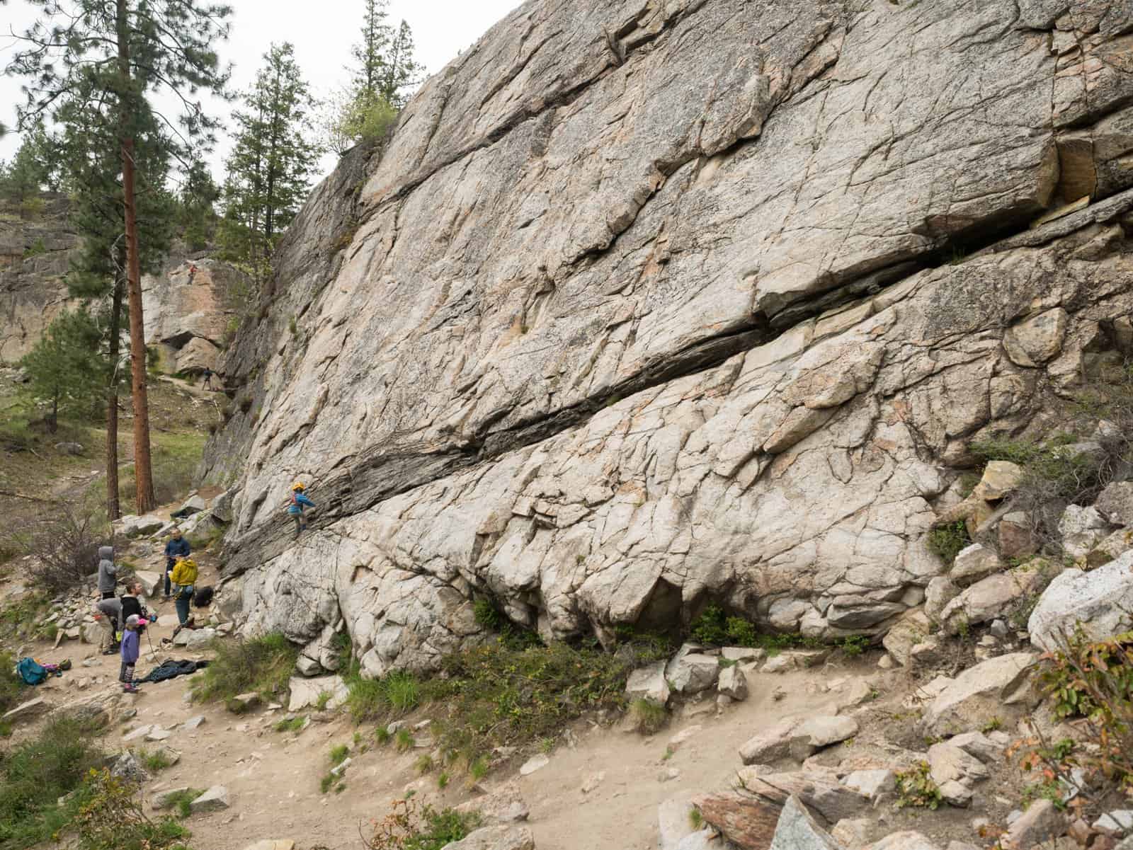 Rock Climbing with Kids at Skaha Bluffs Provincial Park: Daycare and Red Tail Wall