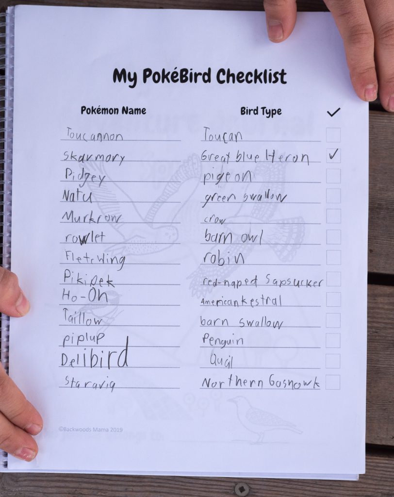 How Pokémon Can Get Kids Bird Watching by Backwoods Mama Josée Bergeron