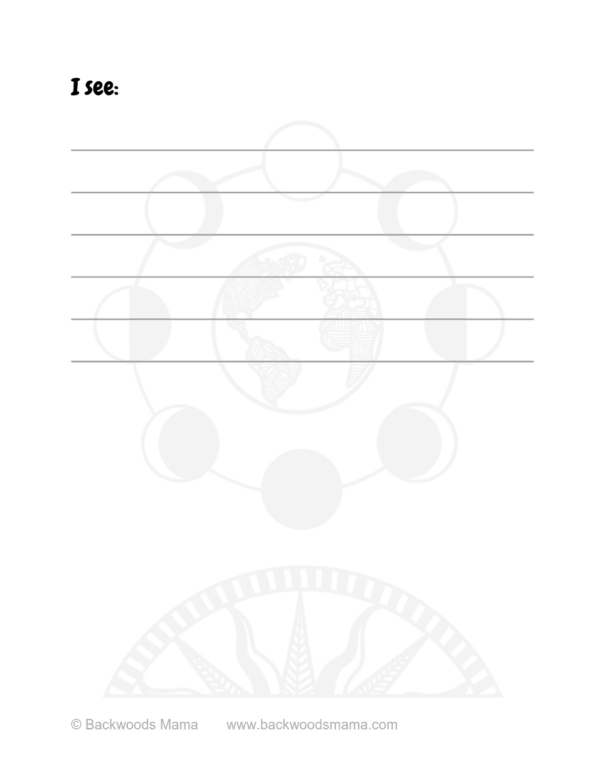 Summer Nature Journal Pages by Backwoods Mama