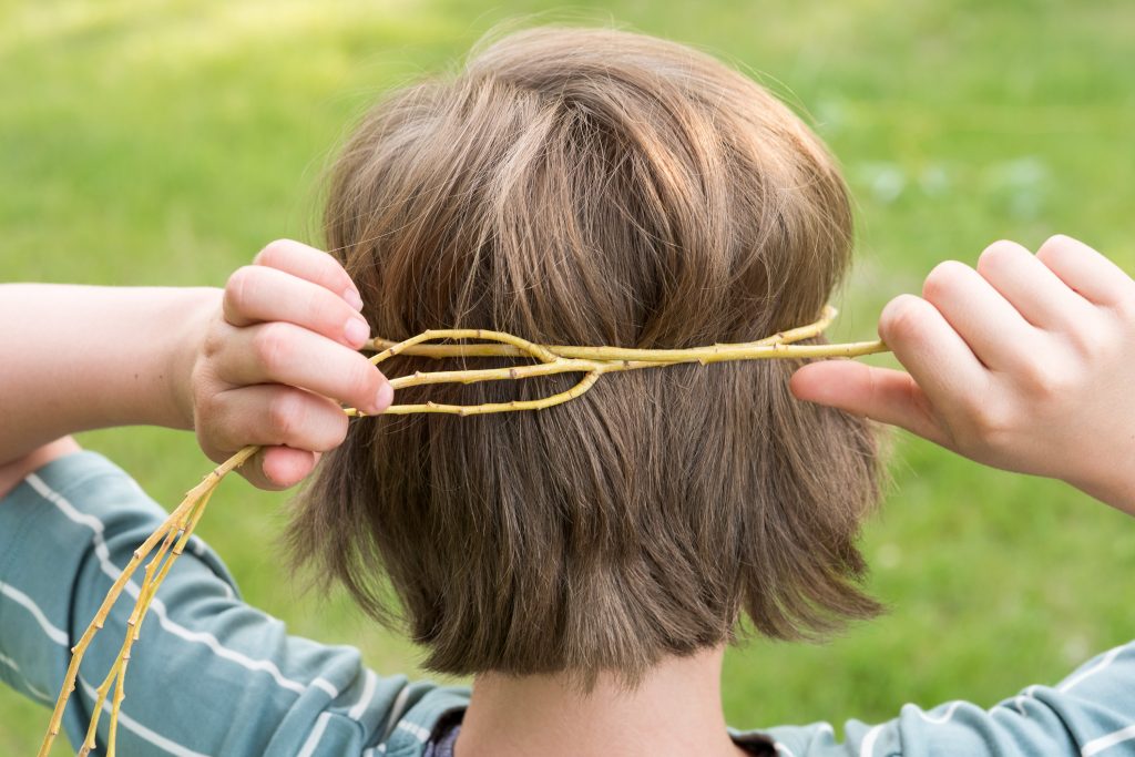 How to Make a Willow Nature Crown with Your Child by Backwoods Mama