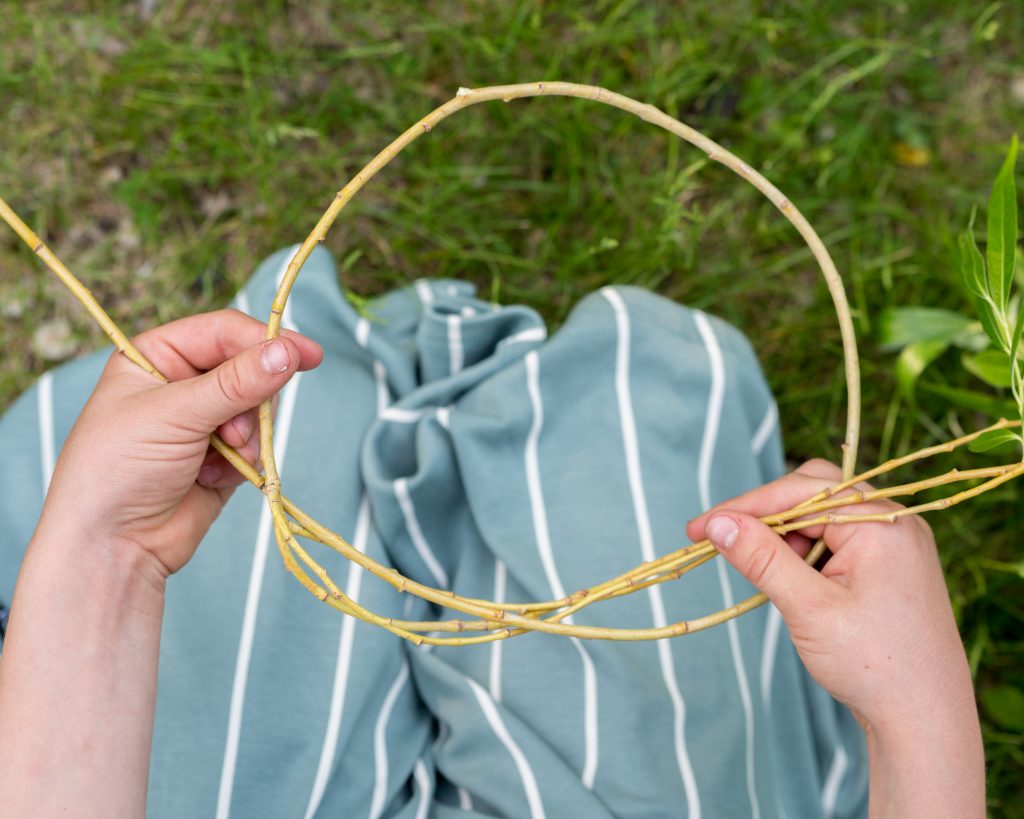 How to Make a Willow Nature Crown with Your Child by Backwoods Mama