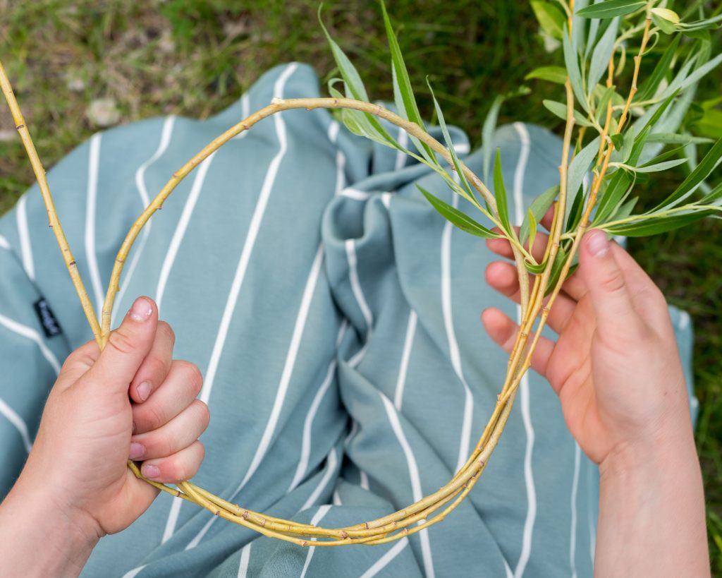 How to Make a Willow Nature Crown with Your Child by Backwoods Mama