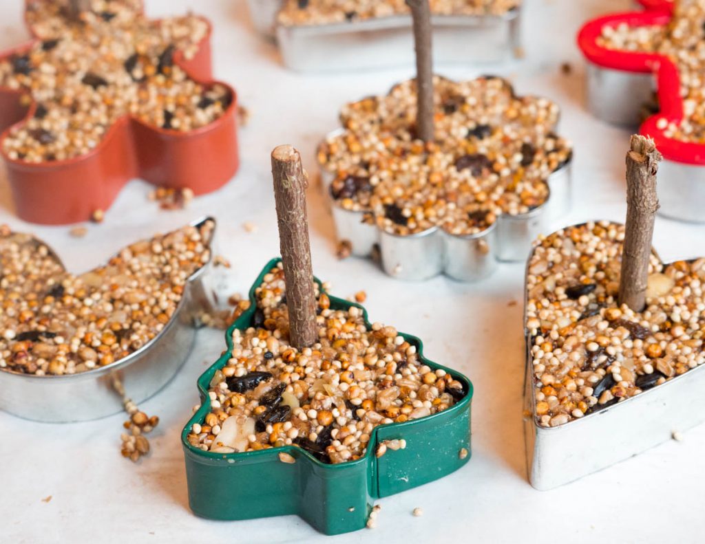 How to Make Birdseed Ornaments for Wild Birds by Backwoods Mama