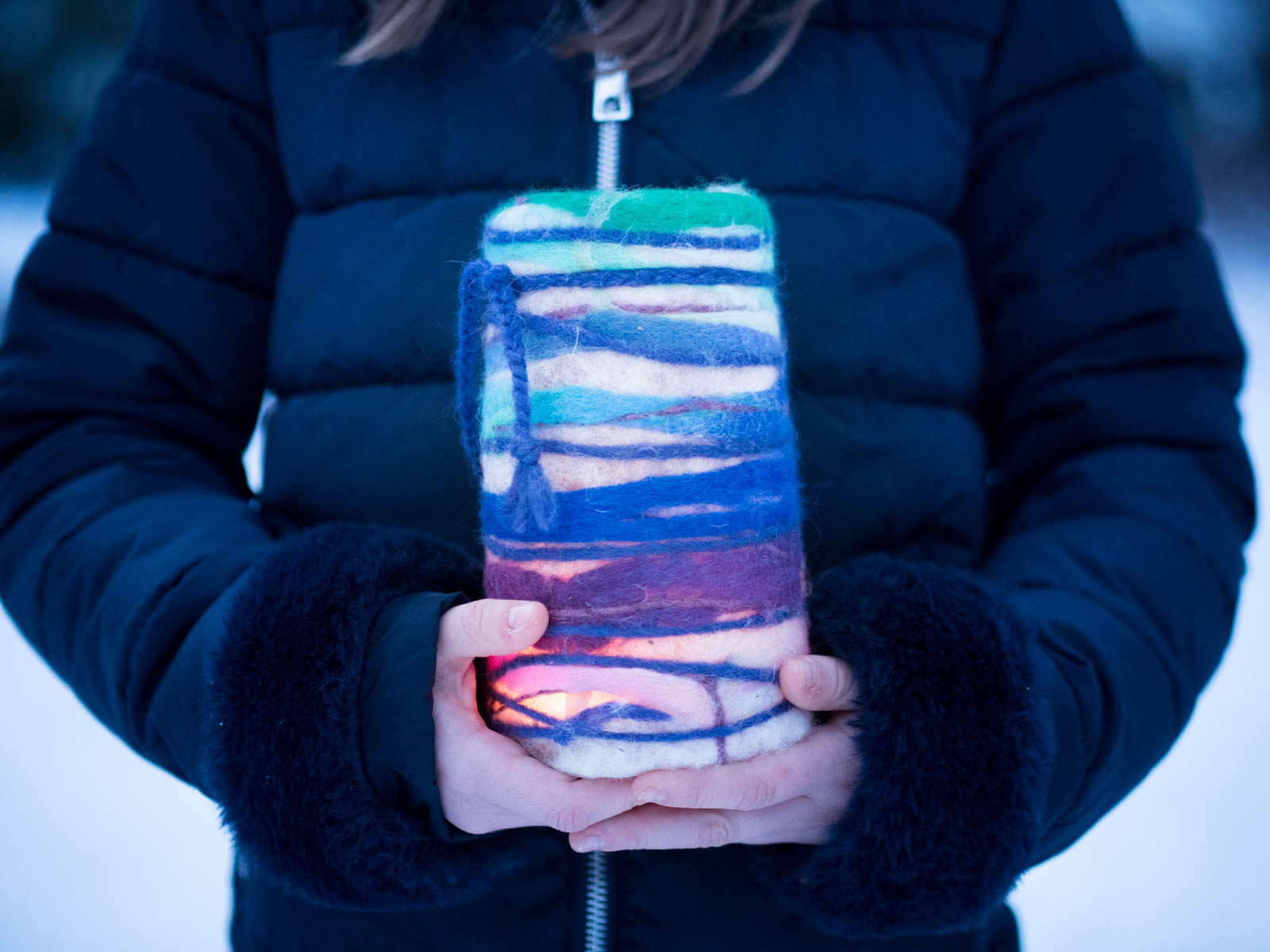 How To Make a Wet Felted Mason Jar Lantern