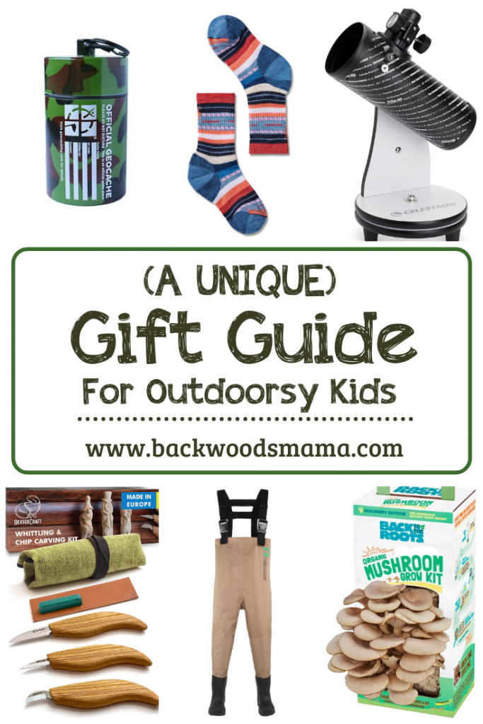 A Unique Gift Guide for Outdoorsy Kids by Backwoods Mama Josée Bergeron