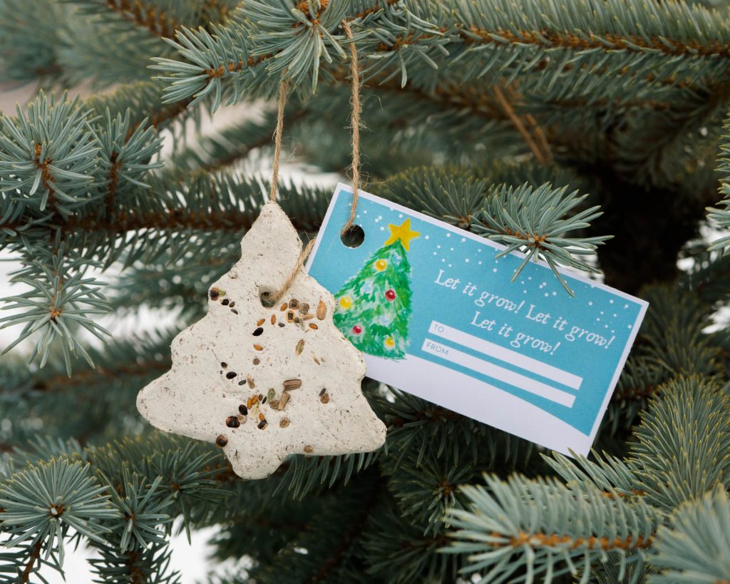 How to Make Tree Ornament Seed Bombs (+ Free Printable) by Backwoods Mama
