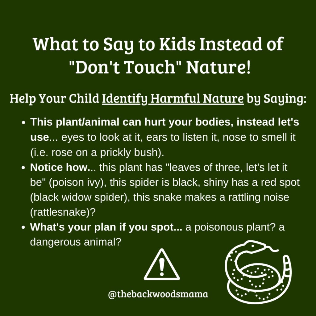 Stop Telling Kids "Don't Touch!" in Nature and What to Say Instead by Backwoods Mama