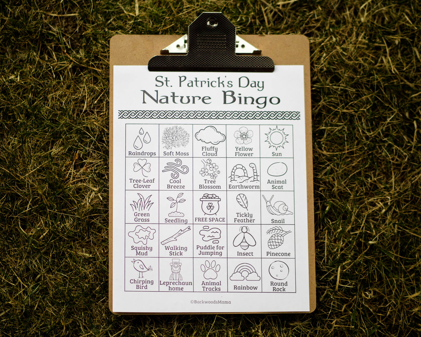 St. Patrick’s Day Nature Scavenger Hunt and Nature Bingo (+ Free Printables)