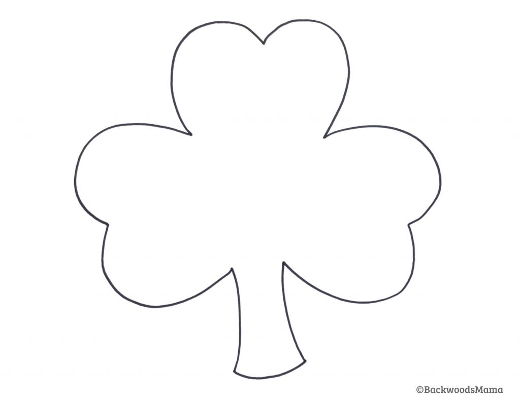 Three Leaf Clover Template